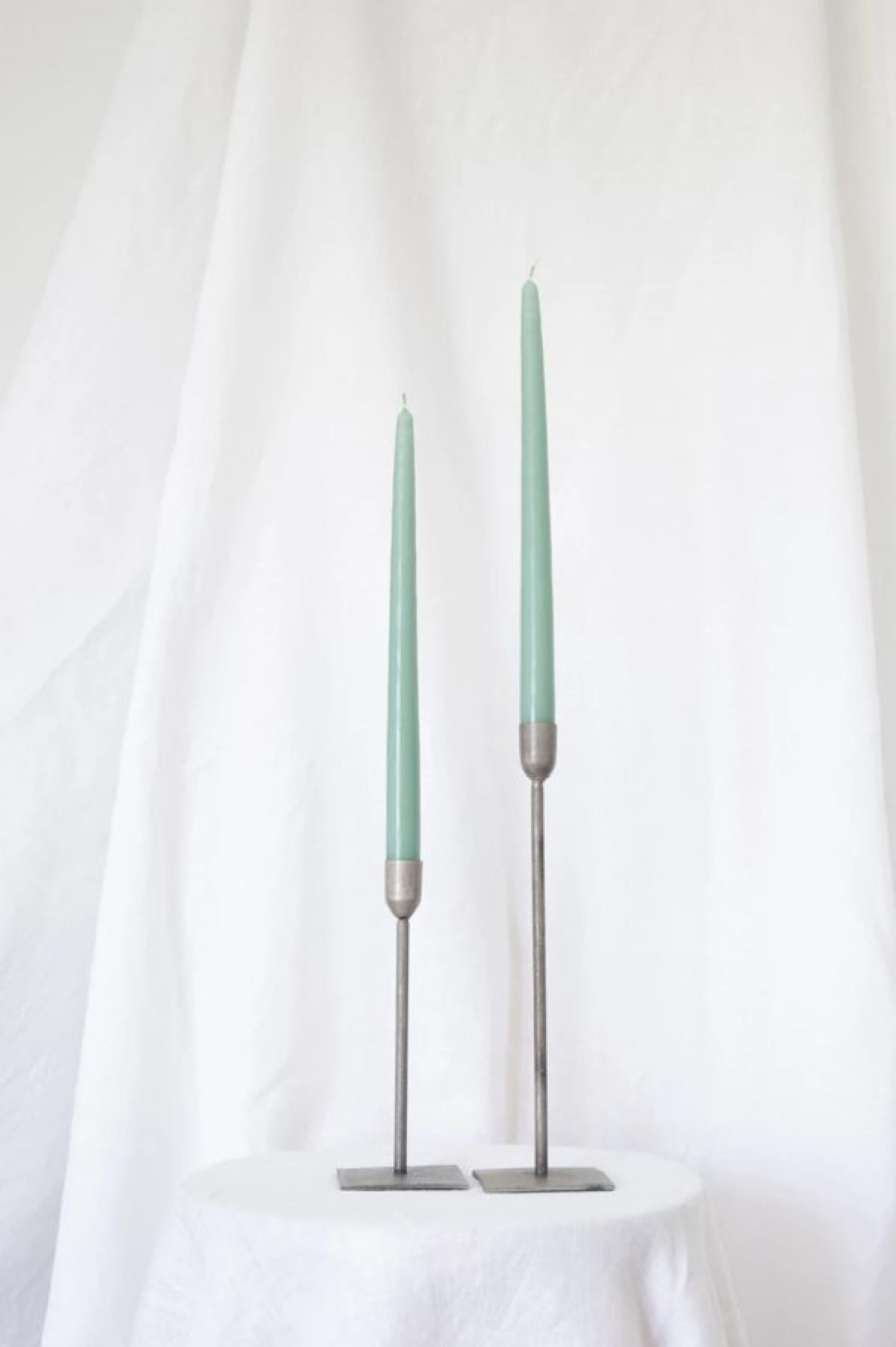 SOCCO Designs Sage Taper Candles | Pair New