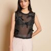 Sister Jane Butter Bow Ruffle Top | Coal Black Clearance