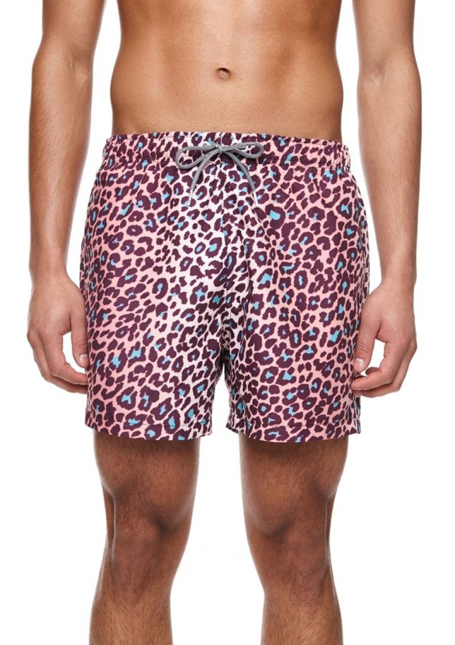 Boardies Leopard Mid Length Swim Shorts Wholesale