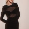 Rebecca Vallance Simone Mini Dress | Black New