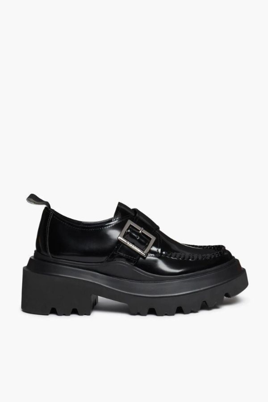 G.H. Bass Platform Lug Derby Loafer | Black New