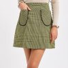 Eliza Faulkner Tate Mini Skirt | Yellow Plaid Best