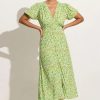 Faithfull the brand Bellavista Midi Dress | Lou Floral Green Best