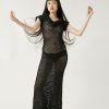 Tach Selenge Crochet Maxi Dress | Black New