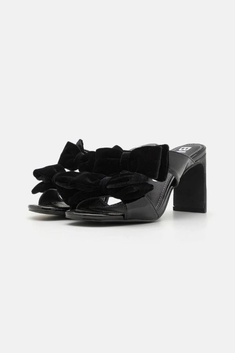 BIANCO Biacherry Bow Mules | Black Best