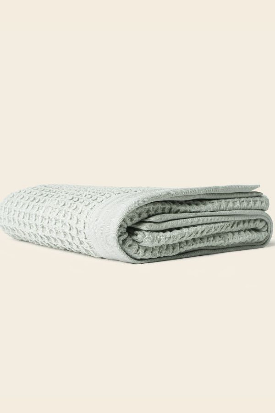 Happy Place Weightless Waffle Bath Towel Clearance