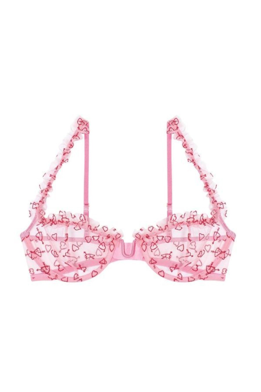 Le Petit Trou Coeur U-Shaped Underwire Bra With Frills Wholesale