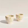 Nightshift Ceramics Ceramic Wine Cup Lime Lavender Wholesale