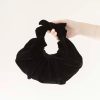 A Bronze Age Kiku Croissant Bag | Black Velvet Best