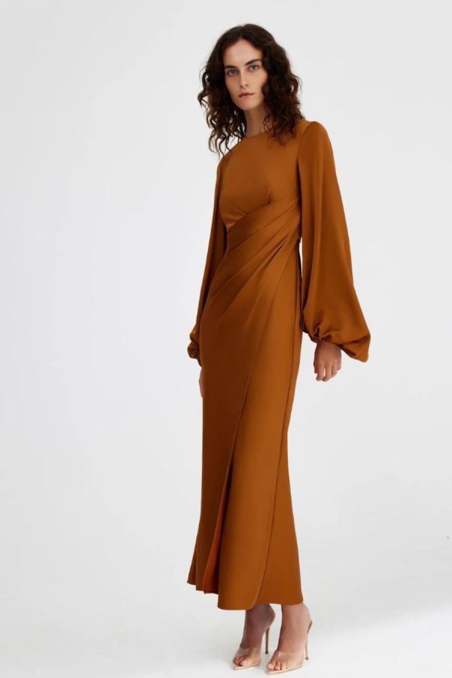 Significant Other Lara Long Sleeve Dress | Caramel New