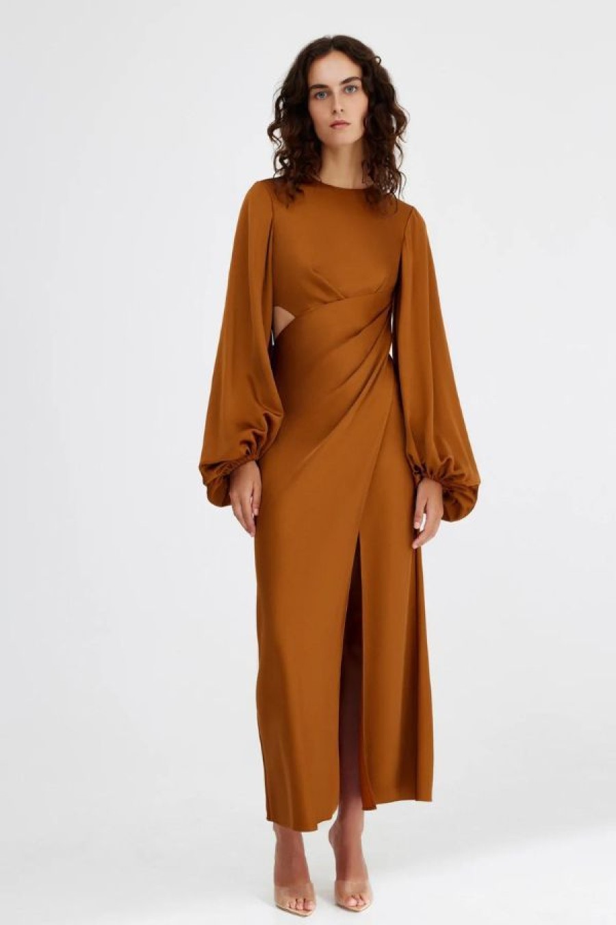 Significant Other Lara Long Sleeve Dress | Caramel New