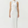 Third Form Satin Bias Cowl Back Maxi Dress | Power White Online